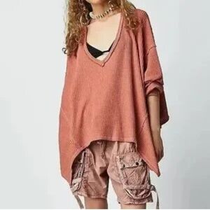 A'Beautiful Soul Pink and Brown Knit Tunic Top XL-2x